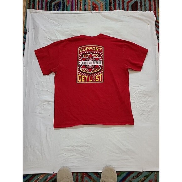 PARK SUPPORT YOUR LOCAL SEARCH & RESCUE TEAM Get Lost T SHIRT Mens Xl - Picture 7 of 12